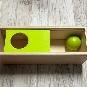 LOVEVERY Wooden Box with Green Ball